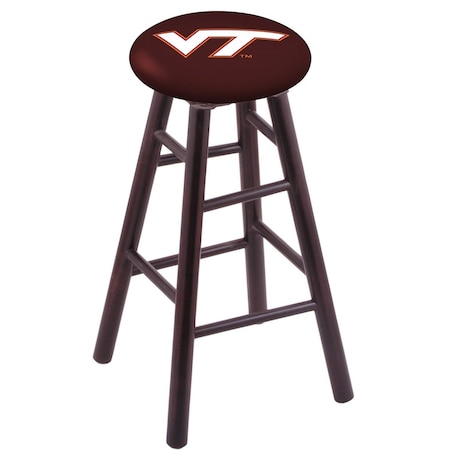 Holland Bar Stool Co Maple Bar Stool, Dark Cherry Finish, Virginia Tech Seat RC30MSDC